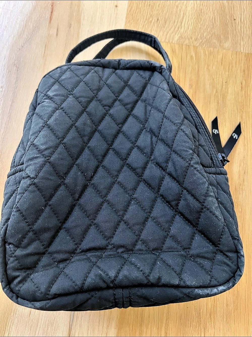 Vera Bradley Lunch Cooler Black Quilted Cosmetic Bag